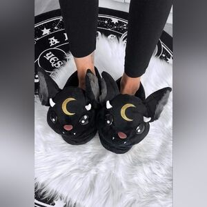 Killstar Bat Slippers